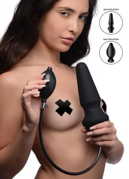Anal Seductucom Ms Ass Pand Inflate Anal Plug Lg Black