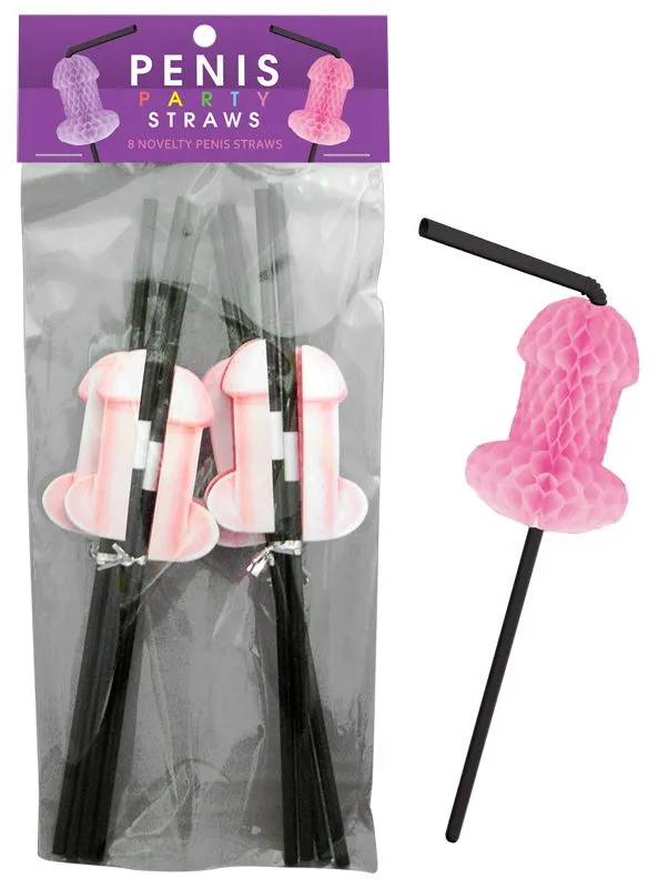 Lovetwoo Male Sex Toys Penis Party Straws