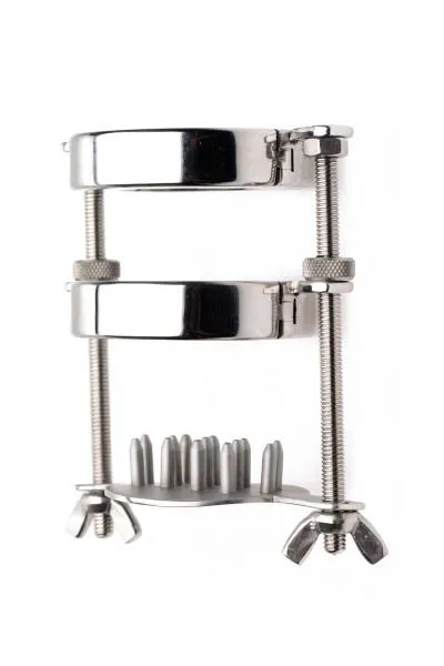 Male Sex Toys Master Series Stainless Steel Spiked Cbt Ball Stretcher And Crusher Male Sex Toys Master Series Stainless Steel Spiked Cbt Ball Stretcher And Crusher