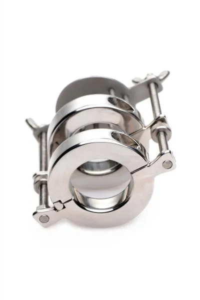 Male Sex Toys Master Series Stainless Steel Spiked Cbt Ball Stretcher And Crusher Male Sex Toys Master Series Stainless Steel Spiked Cbt Ball Stretcher And Crusher