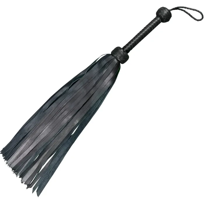 Plesur 3 Z Whip Leather 30 Softy Calf Leather 72 Tail Black Master Flogger Restraints