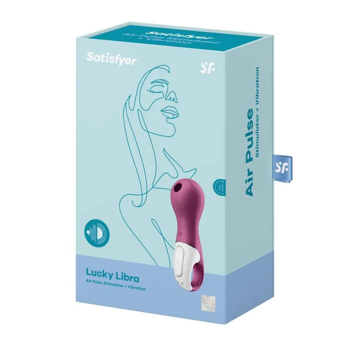 Satisfyer Air Wave Clitoral Stimulator Lucky Libra Raspberry Female Sex Toys