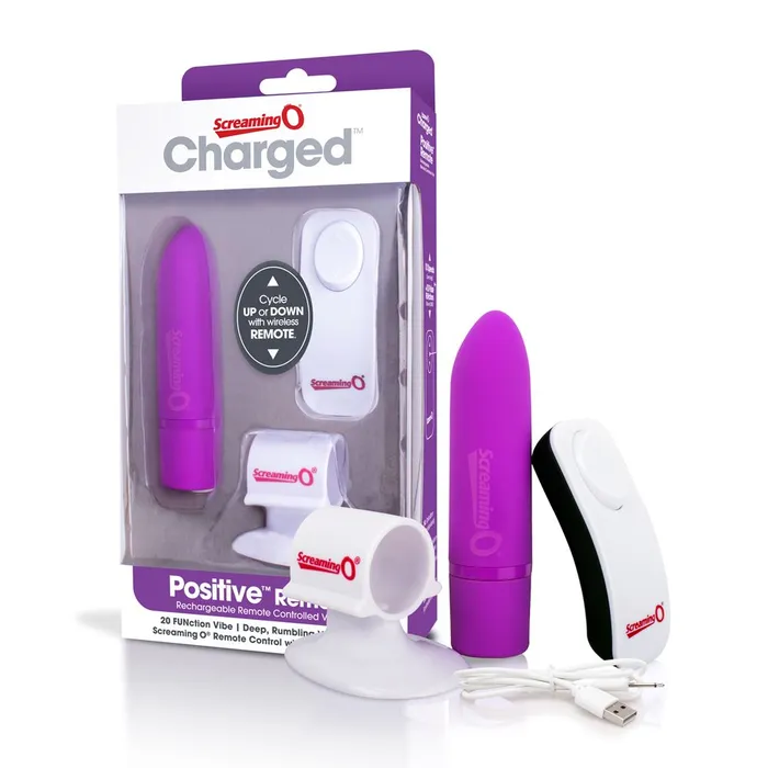 Screaming O Charged Positive Remote Control Grape Lovetwoo Female Sex Toys
