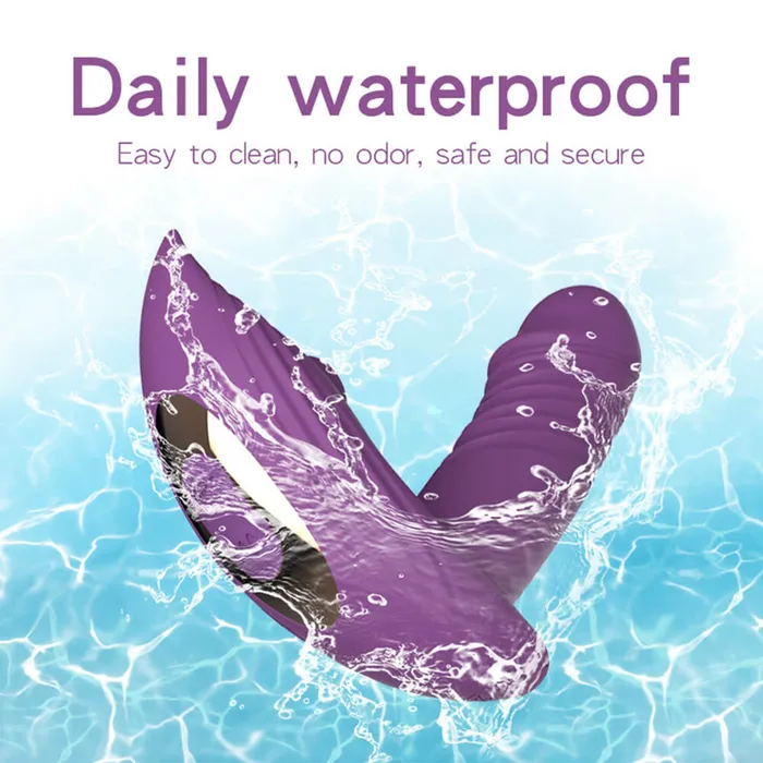 Telescopic Sucking Wearable Massager Purple OOTYEMO Vibrators