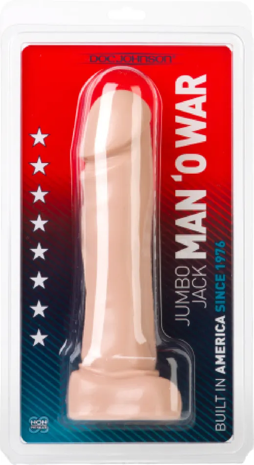 Vibrators Doc Johnson Jumbo Jack MAN O WAR Black White