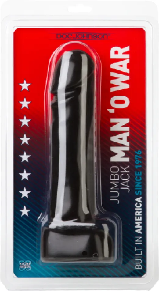 Vibrators Doc Johnson Jumbo Jack MAN O WAR Black White