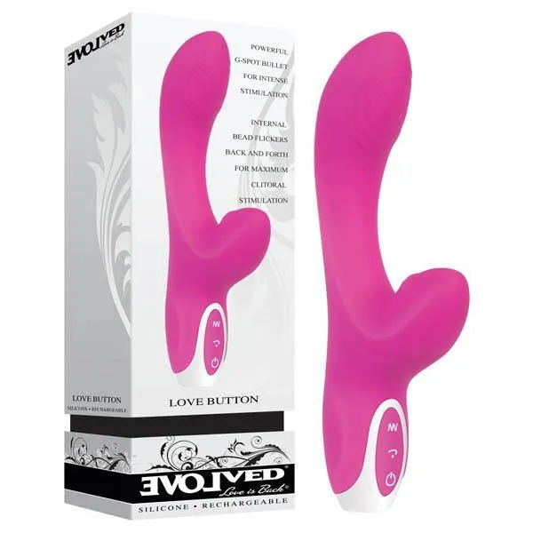 Female Sex Toys Evolved Love Button Rechargeable Rabbit Vibrator