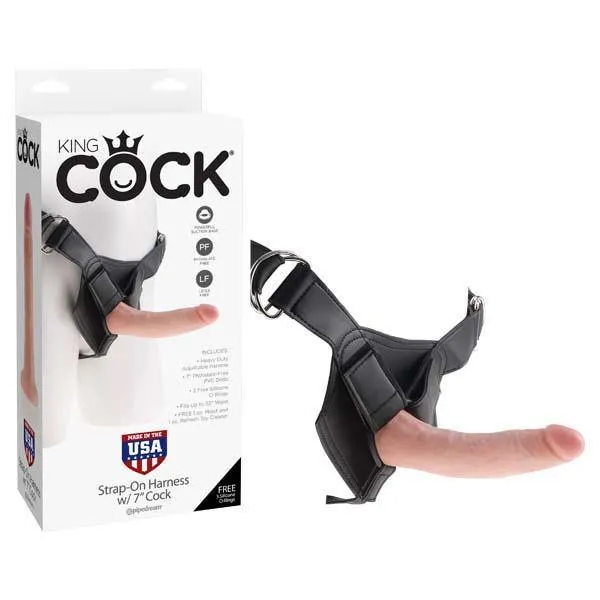 Female Sex Toys King Cock StrapOn Harness With 7 Cock Pipedream