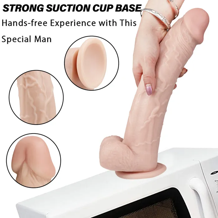 12 inch big head skin color dildo Dildos