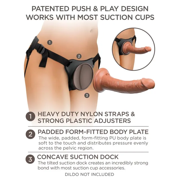 Female Sex Toys King Cock Elite Comfy Body Dock StrapOn Harness PipeDream