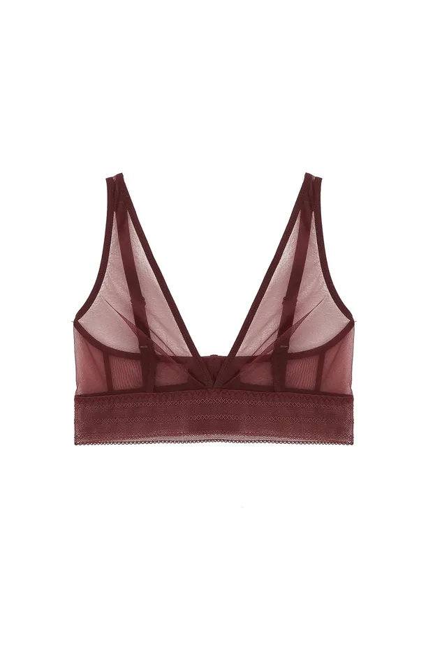 Le Pop Lingerie Else Bare Soft Plunge BH Bloodstone LXL Male Sex Toys