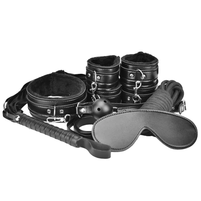 Loving Joy Anal Bondage set of 8 pcs Beginners Bondage Kit black