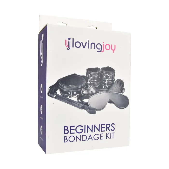 Loving Joy Anal Bondage set of 8 pcs Beginners Bondage Kit black