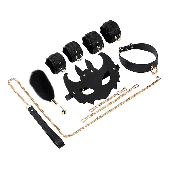 RY Luxury BDSM Fetish Bondage Kit 5 Pcs Black RYSC Couples