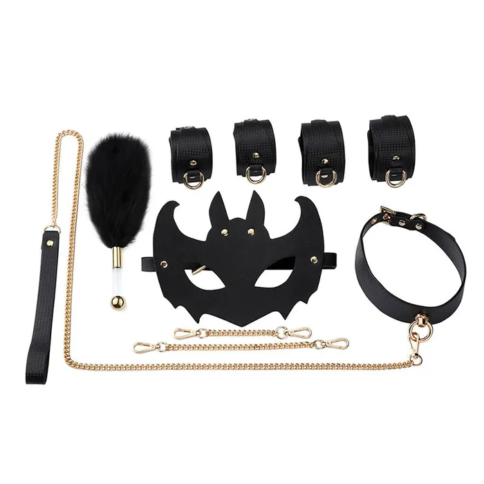 RY Luxury BDSM Fetish Bondage Kit 5 Pcs Black RYSC Couples