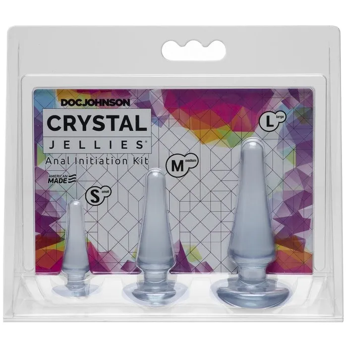 Anal Crystal Jellies Doc Johnson Crystal Jellies Anal Initiation Kit Clear