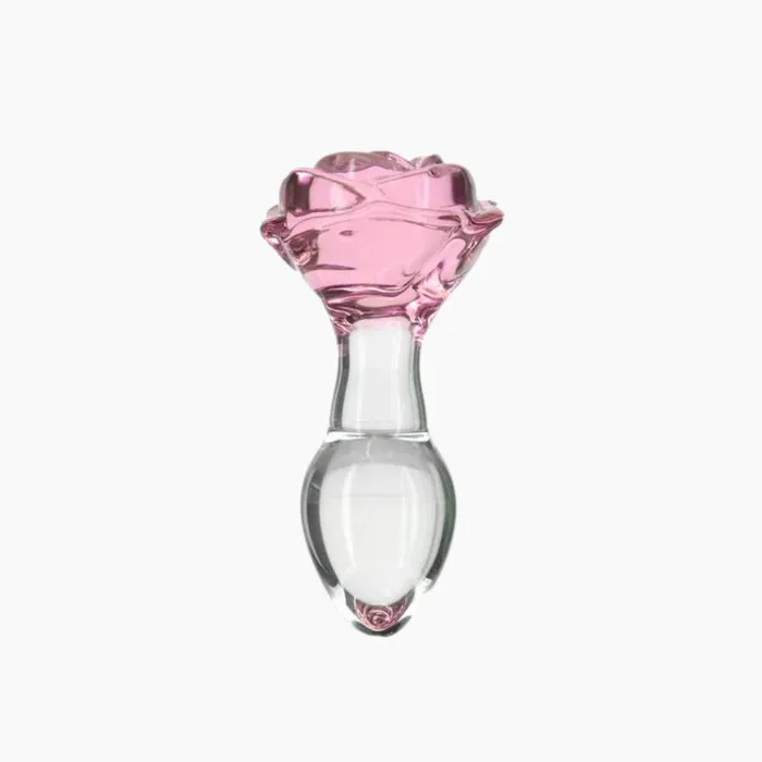 Anal Pillow Talk Rosy Glass Anal Plug