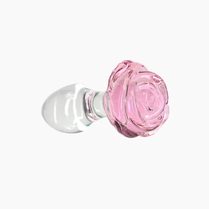 Anal Pillow Talk Rosy Glass Anal Plug