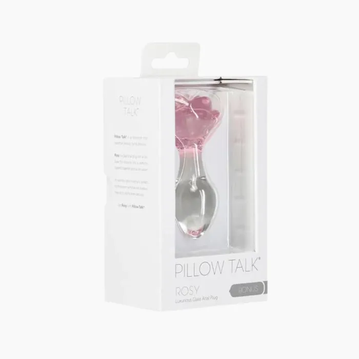 Anal Pillow Talk Rosy Glass Anal Plug