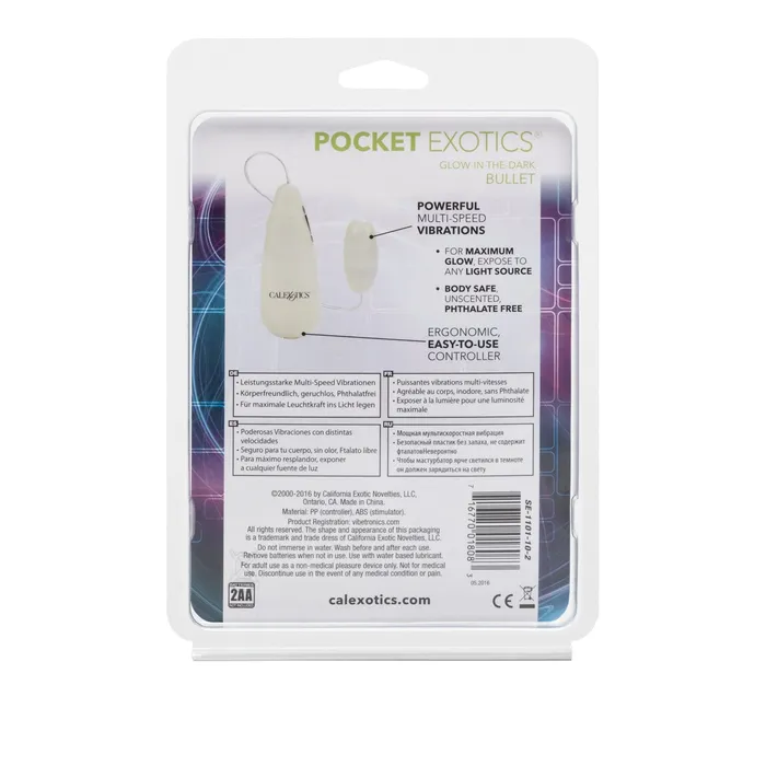 CalExotics Female Sex Toys Pocket Exotics GlowintheDark Bullet CalExotics Female Sex Toys Pocket Exotics GlowintheDark Bullet