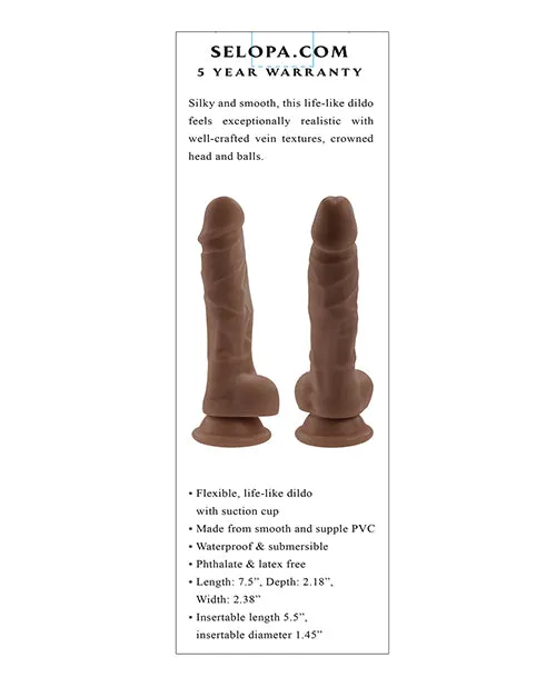 Dildos Evolved Novelties INC Selopa 6 Lifelike Dildo Dark