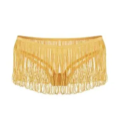 Female Sex Toys Escante Zelda Gold Fringe Panty