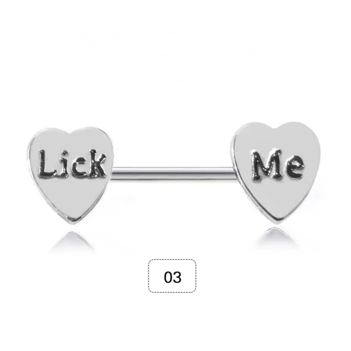Heart Shape Stainless Steel Nipple Rings Taras Teazers Dildos
