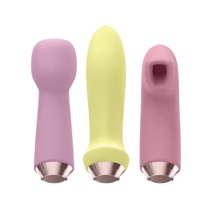 Satisfyer Vibrators Satisfyer Marvelous Four Air Pulse Vibe Interchangeable Set Satisfyer Vibrators Satisfyer Marvelous Four Air Pulse Vibe Interchangeable Set