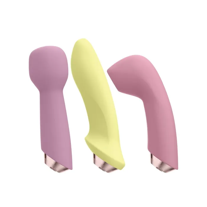 Satisfyer Vibrators Satisfyer Marvelous Four Air Pulse Vibe Interchangeable Set Satisfyer Vibrators Satisfyer Marvelous Four Air Pulse Vibe Interchangeable Set