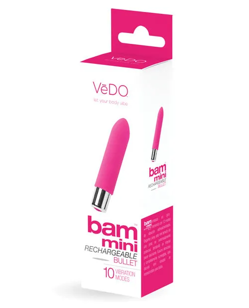 Vibrators Vedo Bam Mini Rechargeable Bullet Vibe Savvy Co