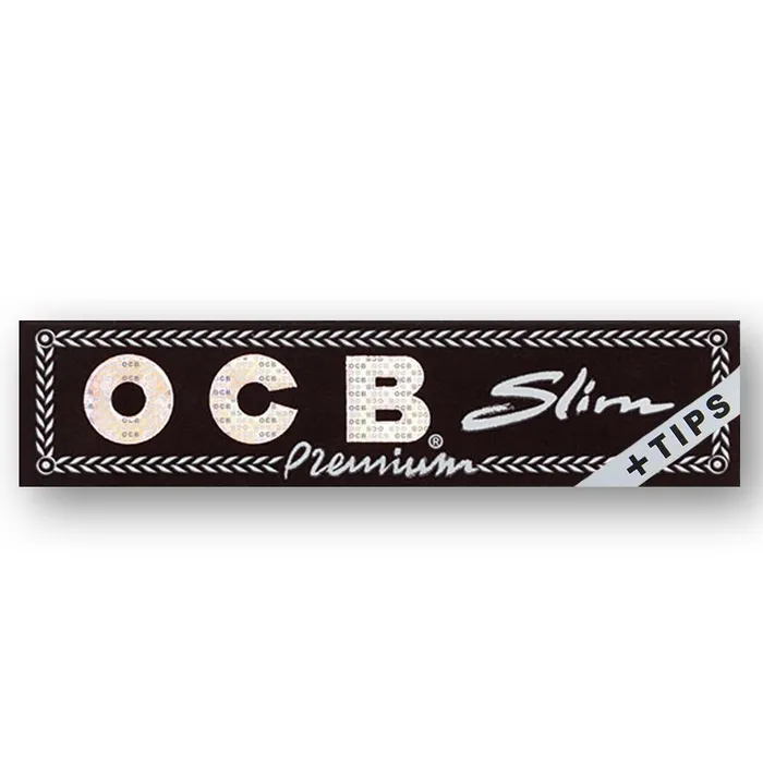 OCB Anal OCB Black Premium Rolling Papers King Size Slim Tips 32 Sheets