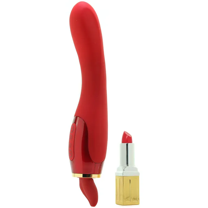 Pipedream Fantasy For Her 24k Gold Luxury Edition Her Ultimate Pleasure Rechargeable Silicone DualEnded Vibrator With Licking Suction Red Nalpac Female Sex Toys Pipedream Fantasy For Her 24k Gold Luxury Edition Her Ultimate Pleasure Rechargeable Silicone DualEnded Vibrator With Licking Suction Red Nalpac Female Sex Toys
