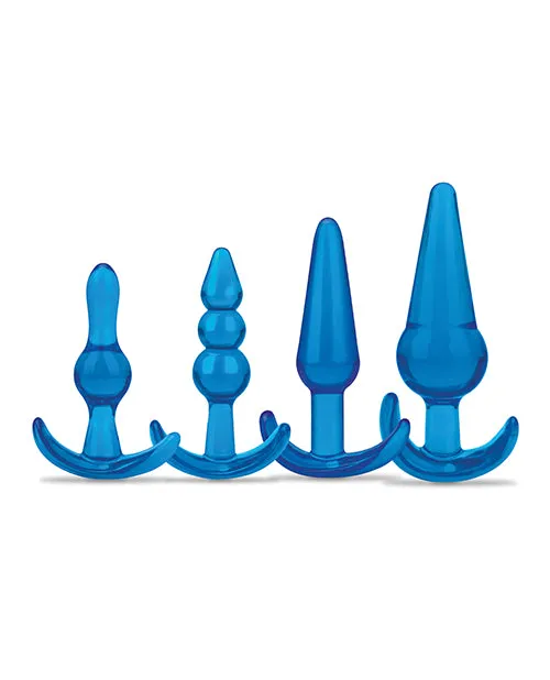 Blue Line Anal Blue Line C B 4 pc Anal Training Set Jelly Blue