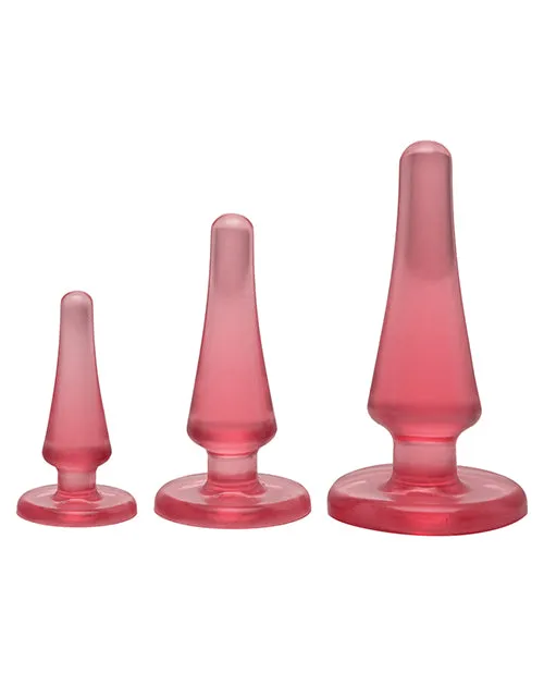Doc Johnson Crystal Jellies Anal Initiation Kit Pink Anal