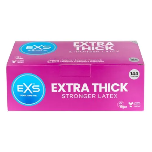 Male Sex Toys NNN Retail Ltd EXS Extra Thick Condoms 144 Box