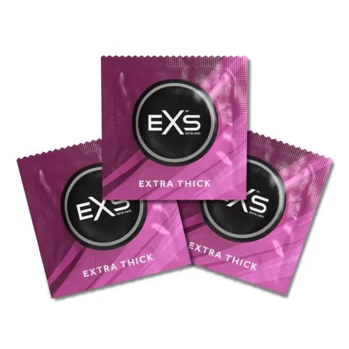 Male Sex Toys NNN Retail Ltd EXS Extra Thick Condoms 144 Box
