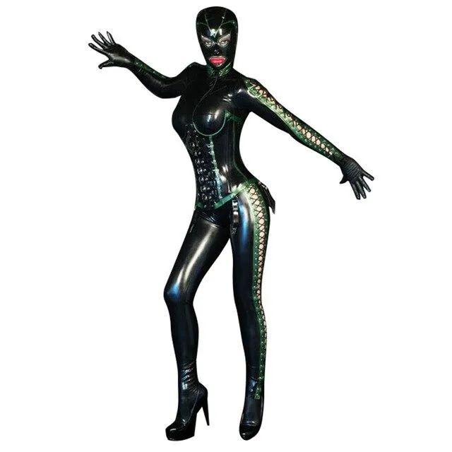 Own Pleasures Vibrators Latex Sexy Bodysuit 15 Types S to XXL