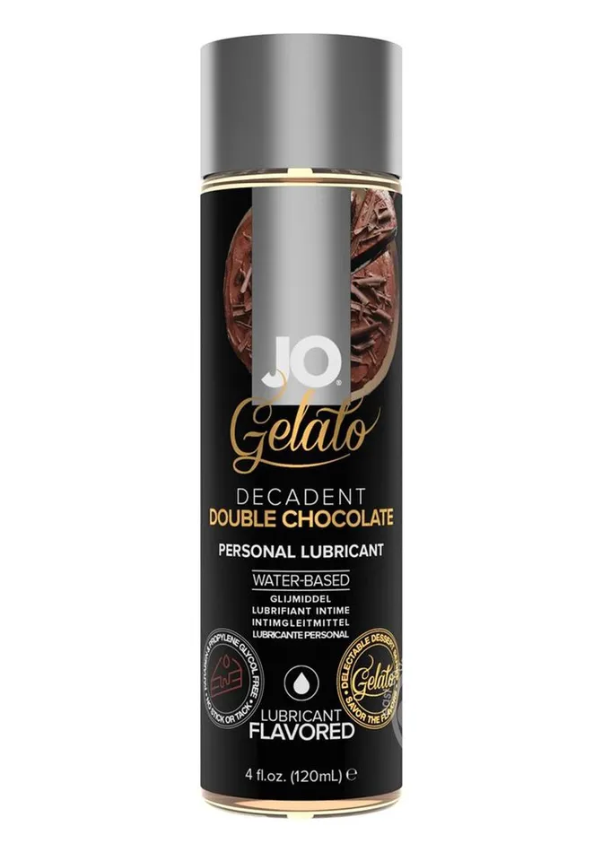 System JO Lubricants Jo Gelato Water Based Lubricant Decadent Double Chocolate 4oz System JO Lubricants Jo Gelato Water Based Lubricant Decadent Double Chocolate 4oz