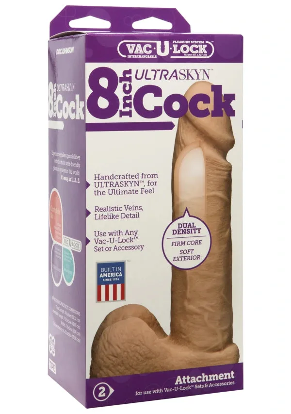 VacULock 8 Cock White Doc Johnson Dildos