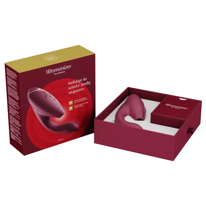 Womanizer Female Sex Toys Womanizer Duo 2 Rechargeable Silicone GSpot and Clitoral Stimulator