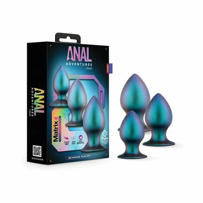 Anal Adventures Matrix Meta Plug Kit Mil Blush Anal