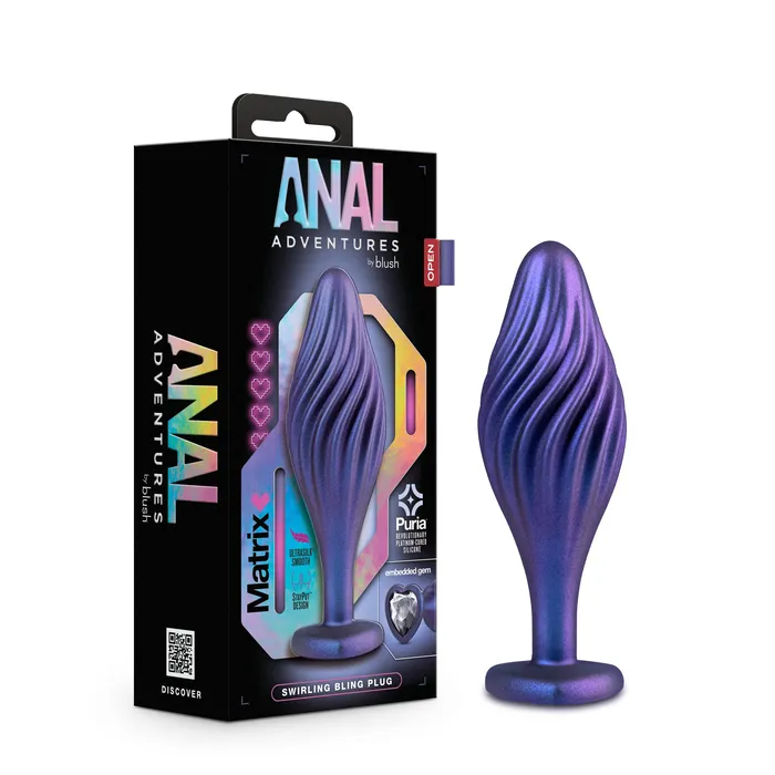 Anal Blush Novelties Anal Adventures Matrix Morpheus Silicone Anal Plug Textured Swirled Bling Buttplug Stayput Comfort For Safety Satin Smooth Texture Ultrasilk Tapered Head Sex Toy For Him Her Couples Anal Blush Novelties Anal Adventures Matrix Morpheus Silicone Anal Plug Textured Swirled Bling Buttplug Stayput Comfort For Safety Satin Smooth Texture Ultrasilk Tapered Head Sex Toy For Him Her Couples
