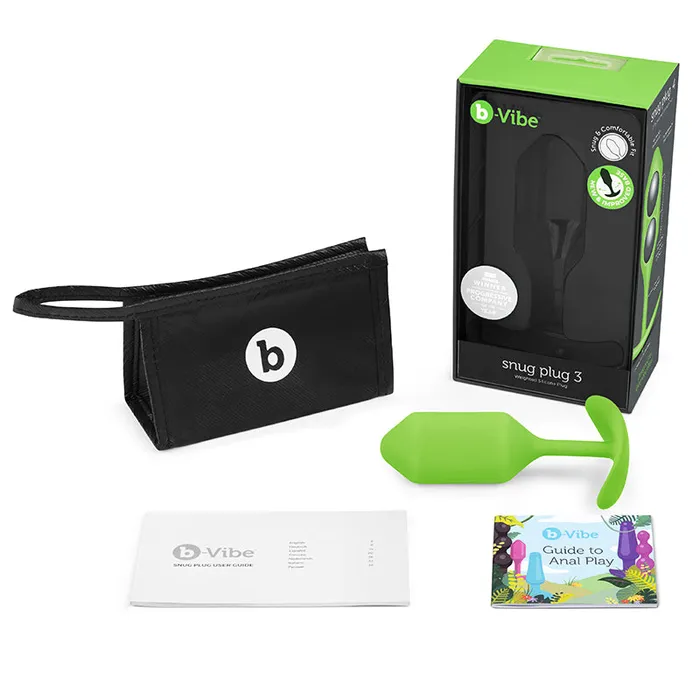 Anal Cotr Inc Bvibe Snug Plug 3 Lime