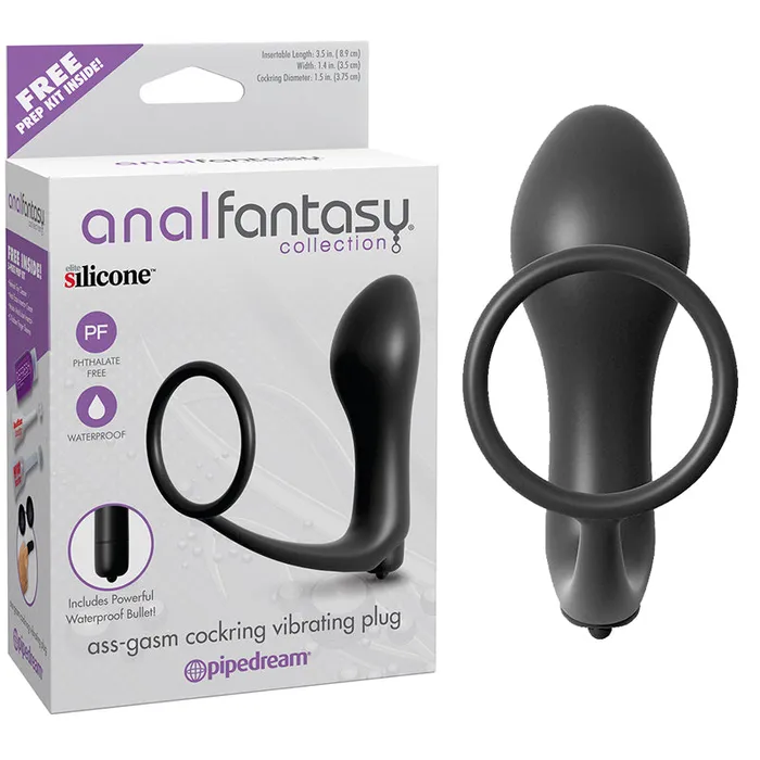 Anal Pipedream Afc AssGasm Vibr Cockring Plug