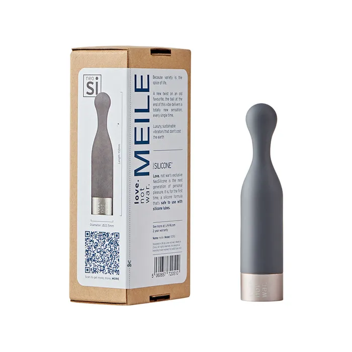 Audo Design Ltd Vibrators Love Not War Meile Head Grey