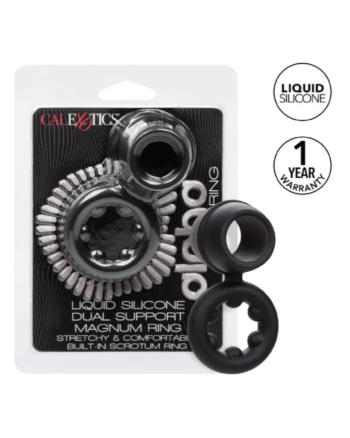 CalExotics Alpha Silicone Magnum Cock and Ball Support Ring Male Sex Toys