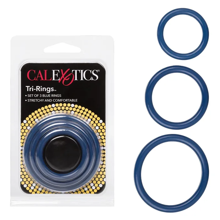 CalExotics Vibrators California Exotics TriRing Blue