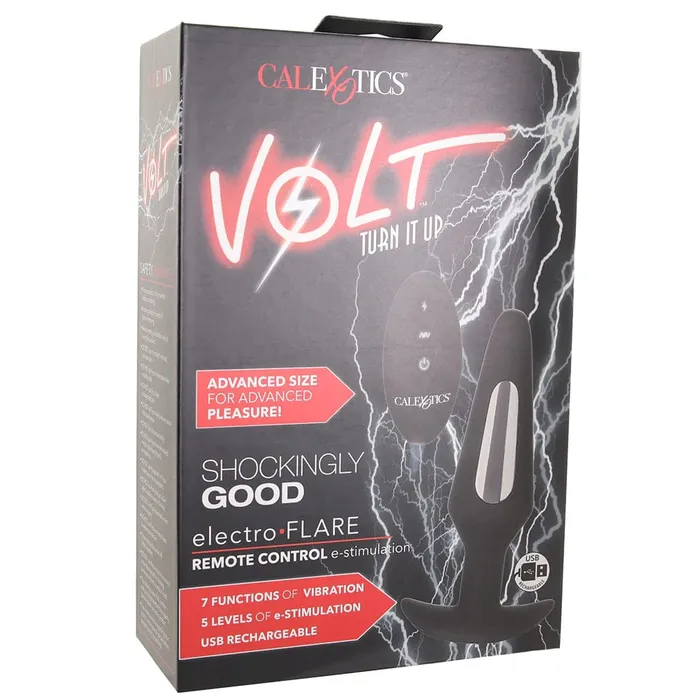 CalExotics Volt Electro Flare Remote EStim Plug pink cherry Anal