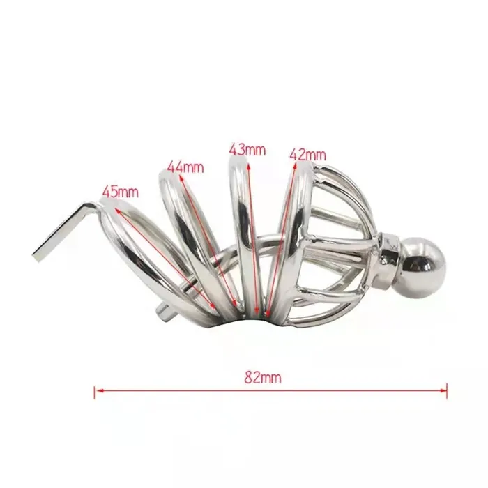CHASTITY CAGE CO Male Sex Toys Cock Cage with a Butt Plug attachment and Urethral Sound 177 inches Long