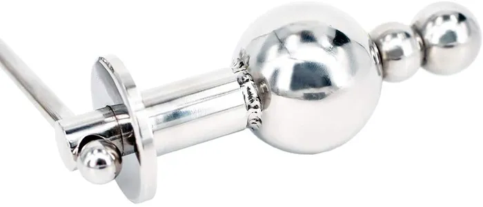 CHASTITY CAGE CO Male Sex Toys Cock Cage with a Butt Plug attachment and Urethral Sound 177 inches Long